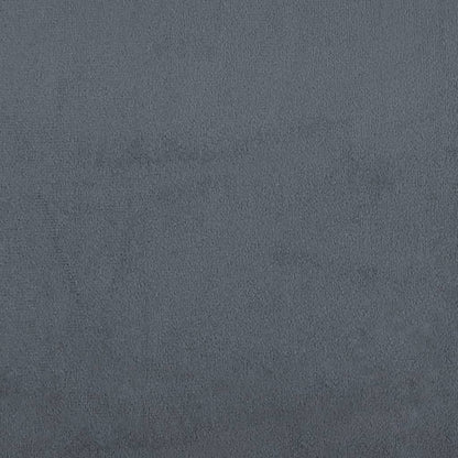 Sofá Cama De 2 Plazas Con Taburete Terciopelo Gris Oscuro / Vetonek_5