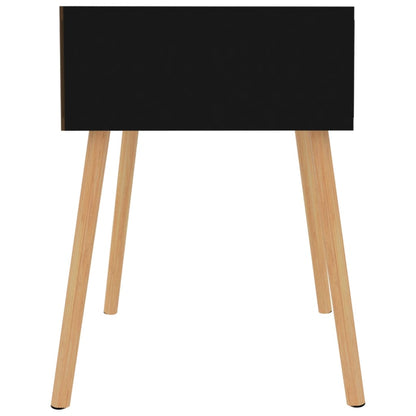 Mesitas De Noche 2 Uds Madera De Ingeniería Negra 40x40x56 Cm_2