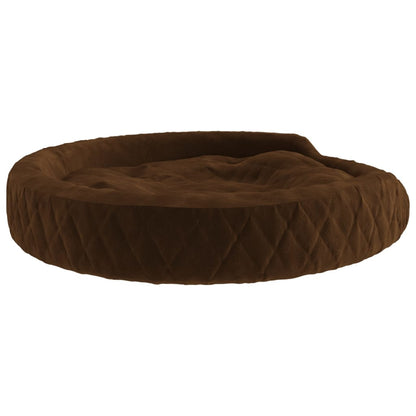 Vidaxl Cama Para Perros De Felpa Marrón 70x55x23 Cm_4