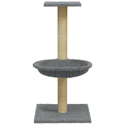 Vidaxl Rascador Para Gatos Con Poste De Sisal Gris Claro 74 Cm_3