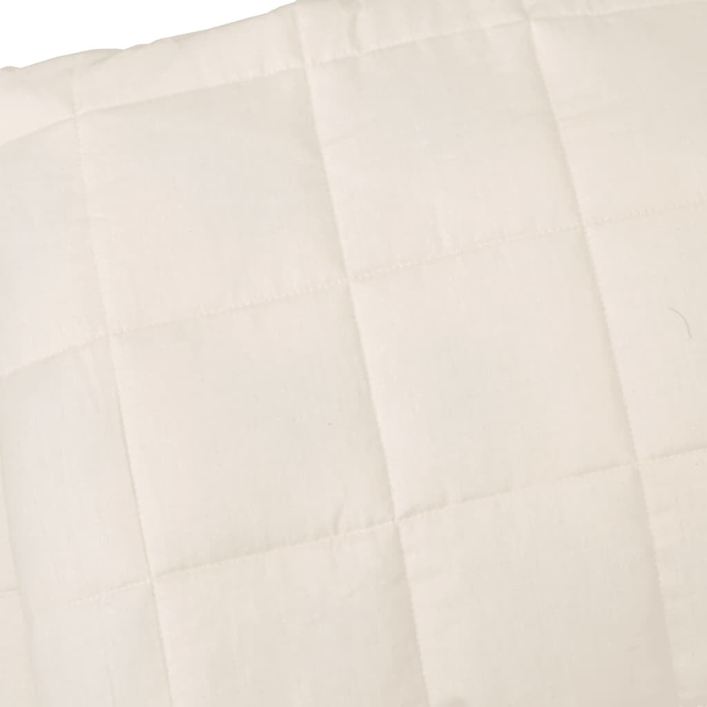 Vidaxl Manta Con Peso Tela Color Crema Claro 200x220 Cm 13 Kg_3