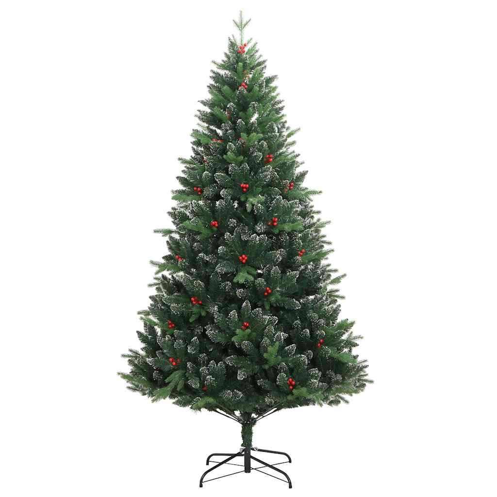 Vidaxl Árbol De Navidad Artificial Con Bisagras 300 Led Y Bolas 240 Cm_4