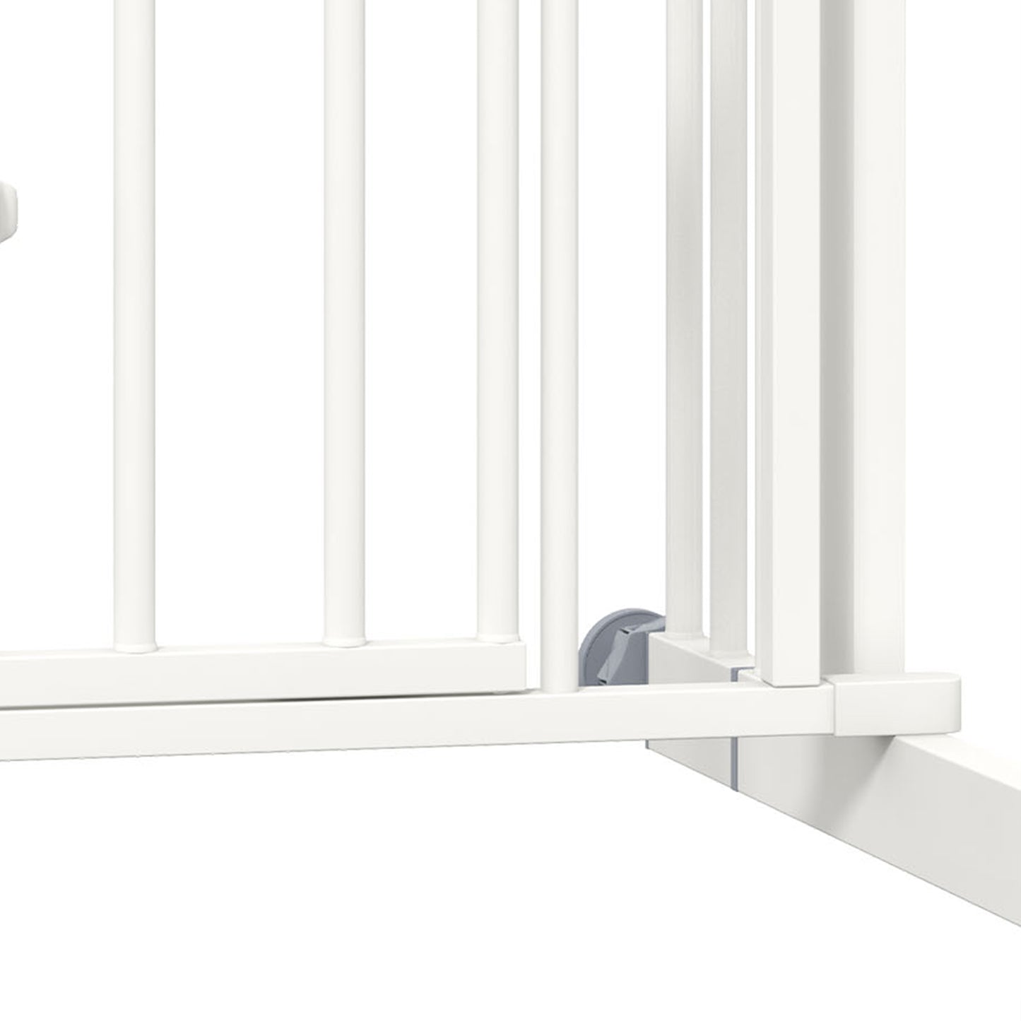 Pawhut Barrera De Seguridad Extensible Con Extensión 74-100x76 Cm Blanco_3