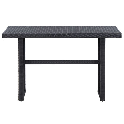 Vidaxl Set De Muebles De Jardín 3 Pzas Y Cojines Ratán Sintético Negro_5