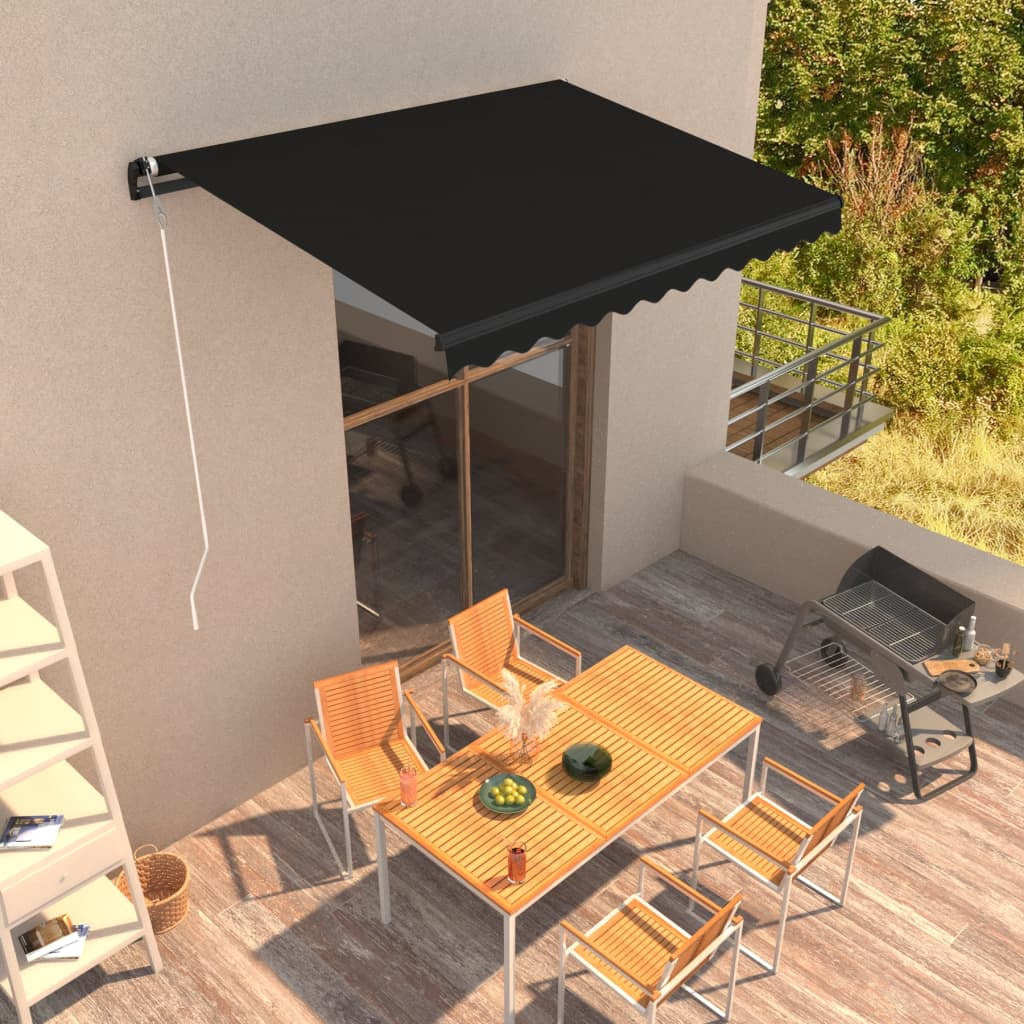 Vidaxl Toldo Retráctil Automático Gris Antracita 350x250 Cm_1
