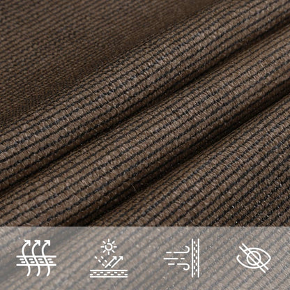 Vidaxl Toldo De Vela Hdpe Marrón 160 G/m² 5x6x6 M_4