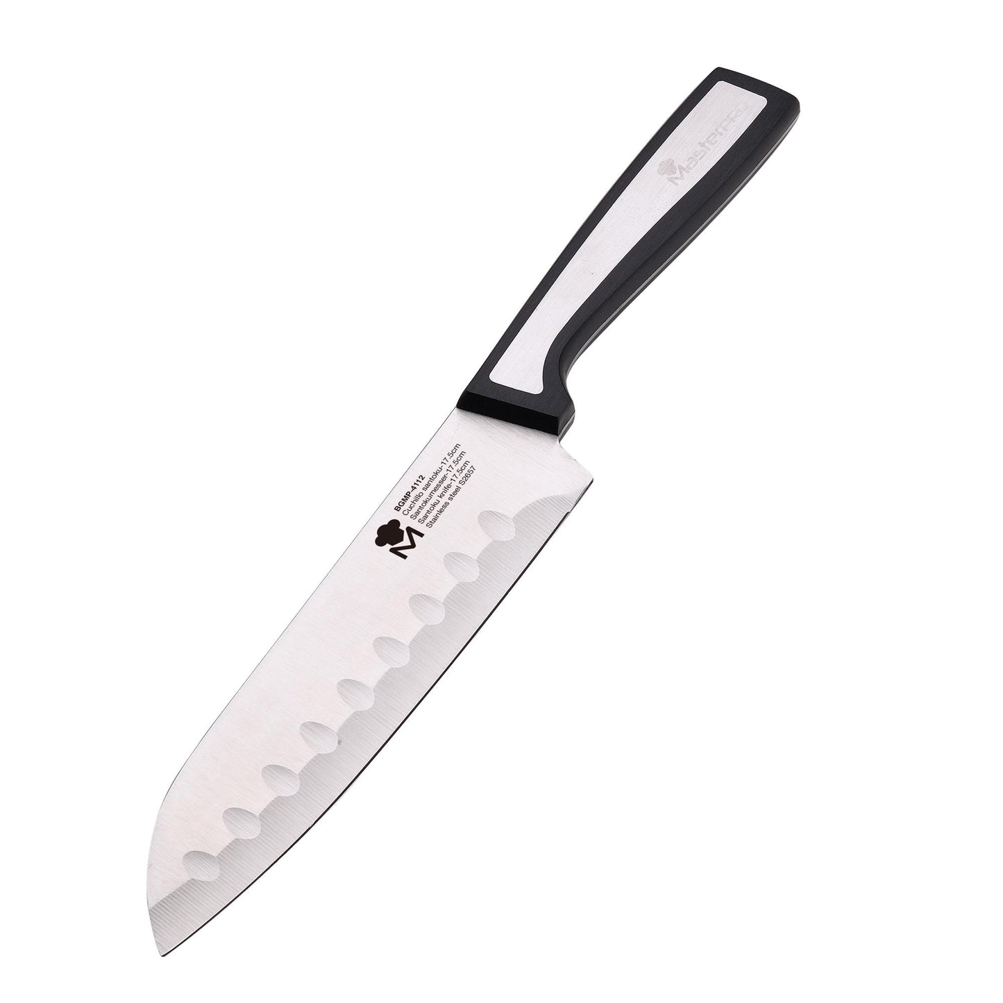 Cuchillo Santoku 17,5cm Sharp En Acero Inoxidable Masterpro_0