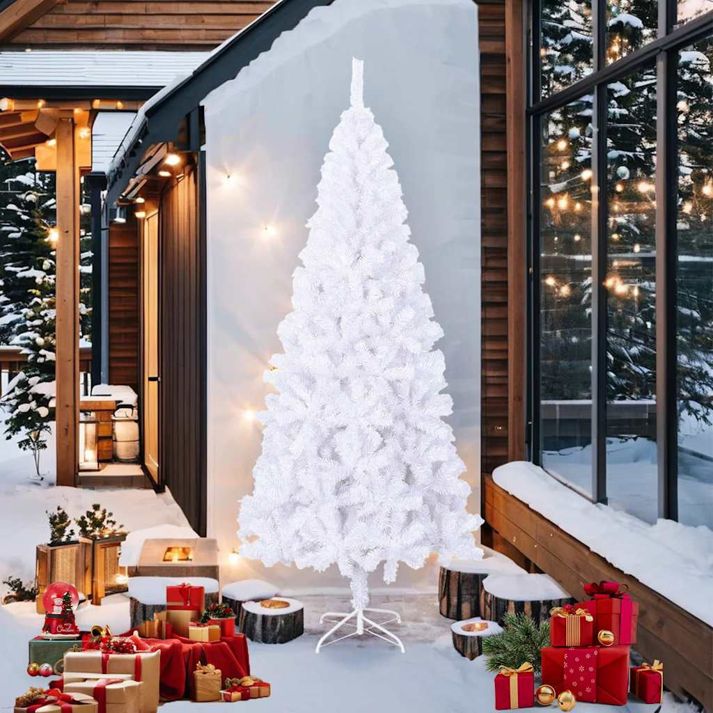 Vidaxl Árbol De Navidad Artificial L 240 Cm Blanco_1