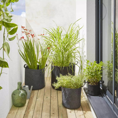 Bag4Plant Bolsa de plantación de fieltro geotextil gris ø35cm 33,7 L