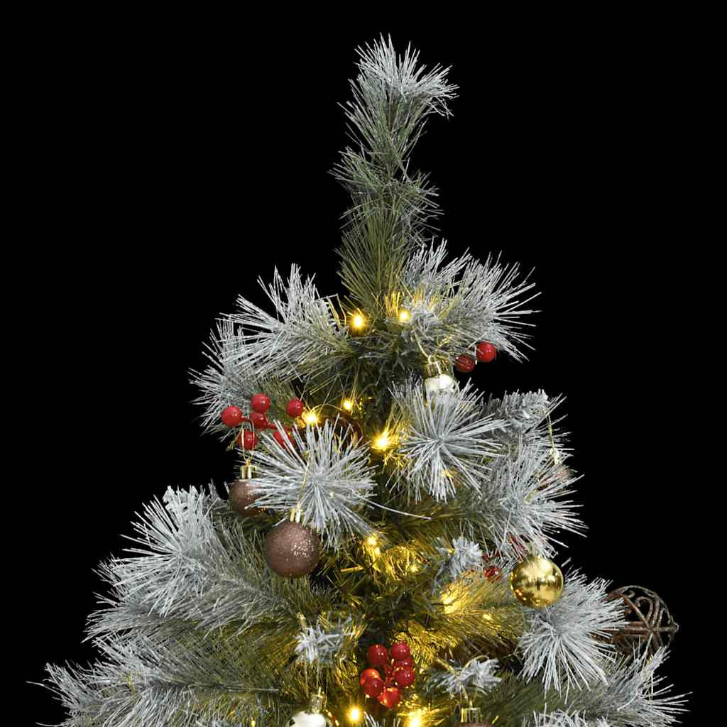 Vidaxl Árbol De Navidad Artificial Con Bisagras 150 Led Y Bolas 150 Cm_1