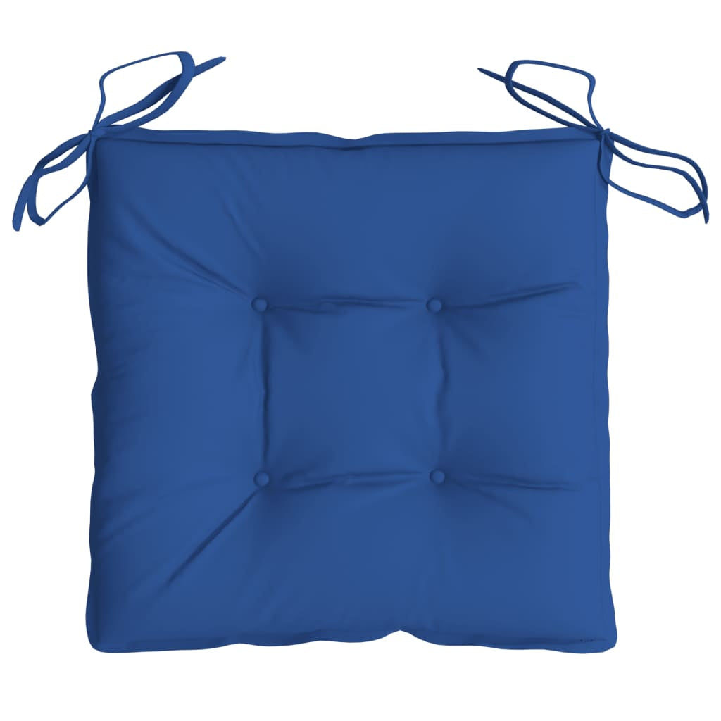Vidaxl Cojines De Silla De Jardín 6 Uds Tela Oxford Azul 40x40x7 Cm_4