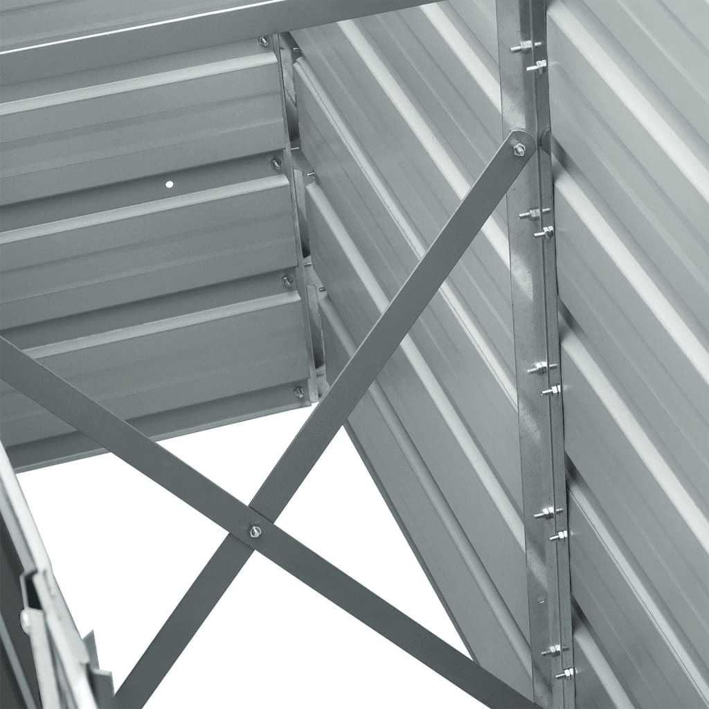 Arriate De Acero Galvanizado Gris Antracita 240x40x45 Cm_5