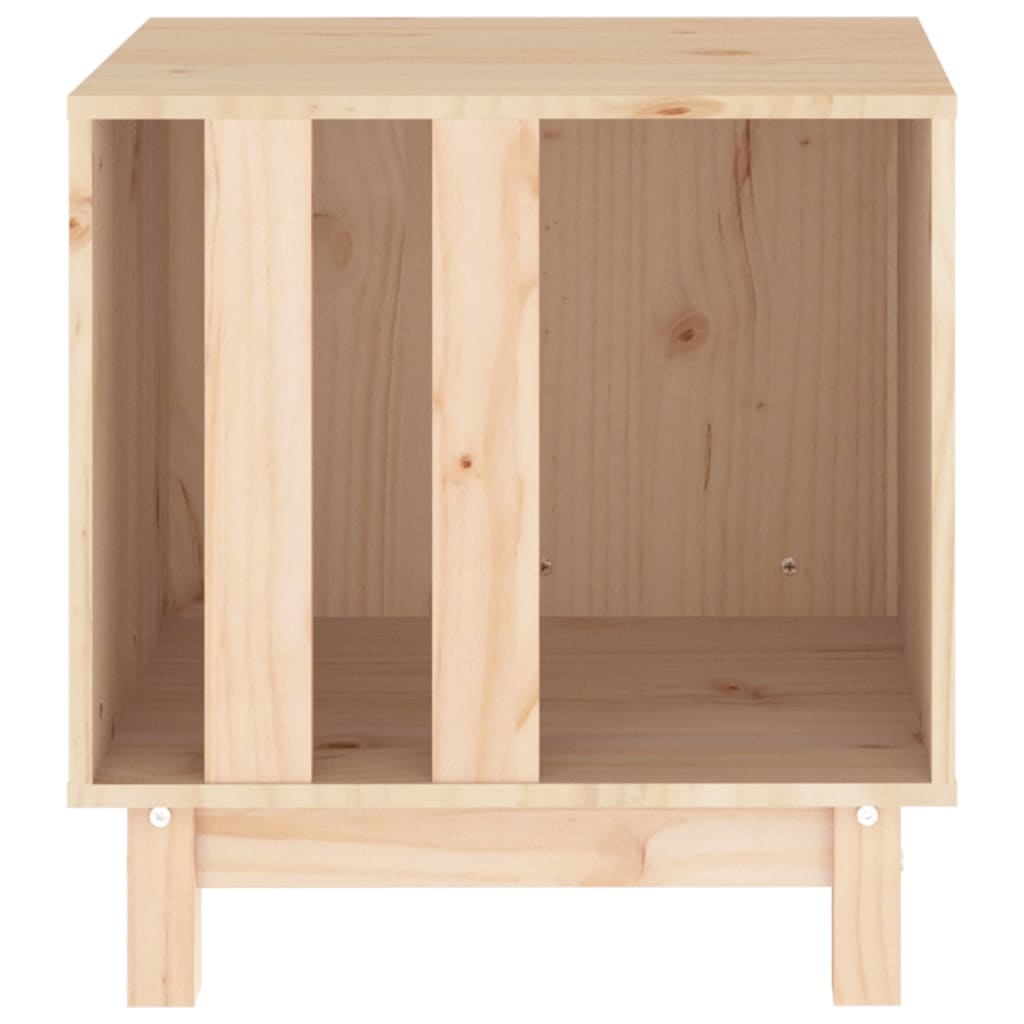 Caseta Para Perros Madera Maciza De Pino 50x40x52 Cm_4