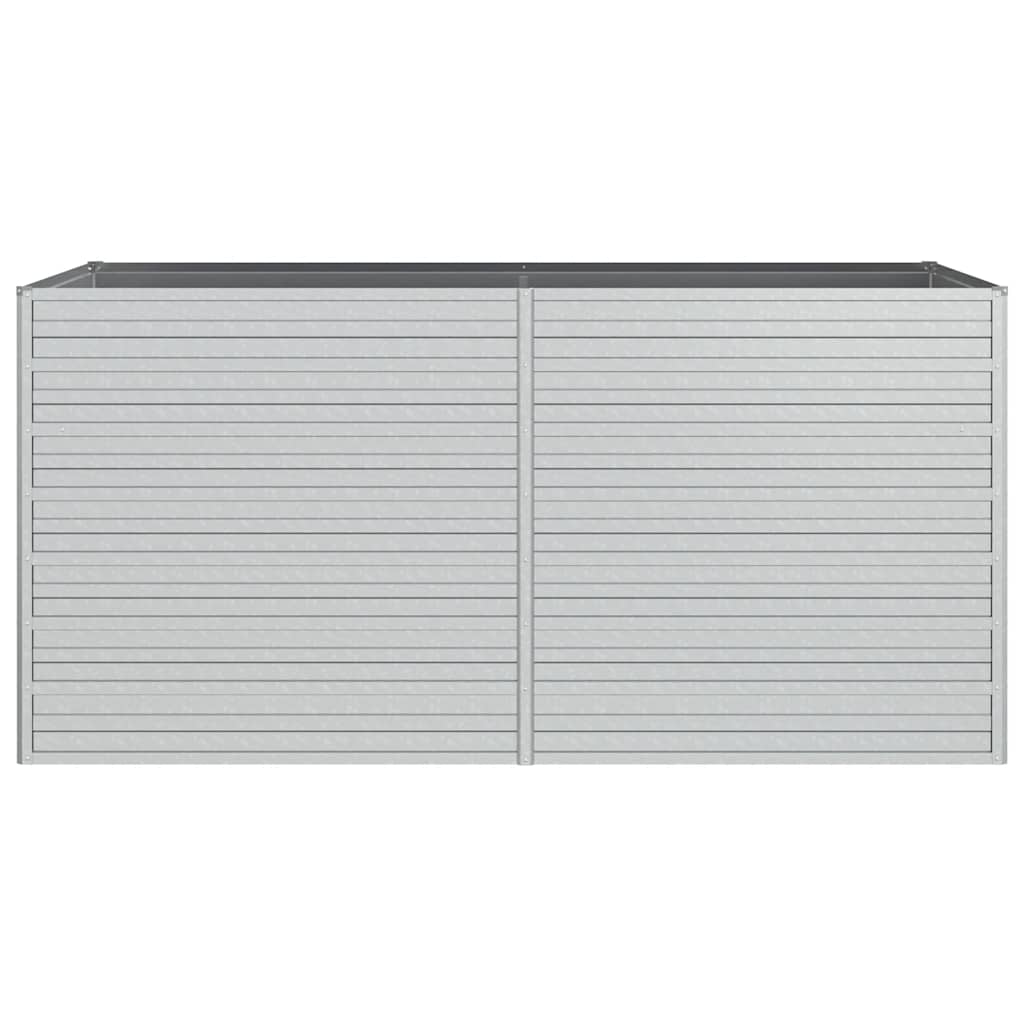 Arriate De Acero Galvanizado Plateado 160x80x77 Cm_3