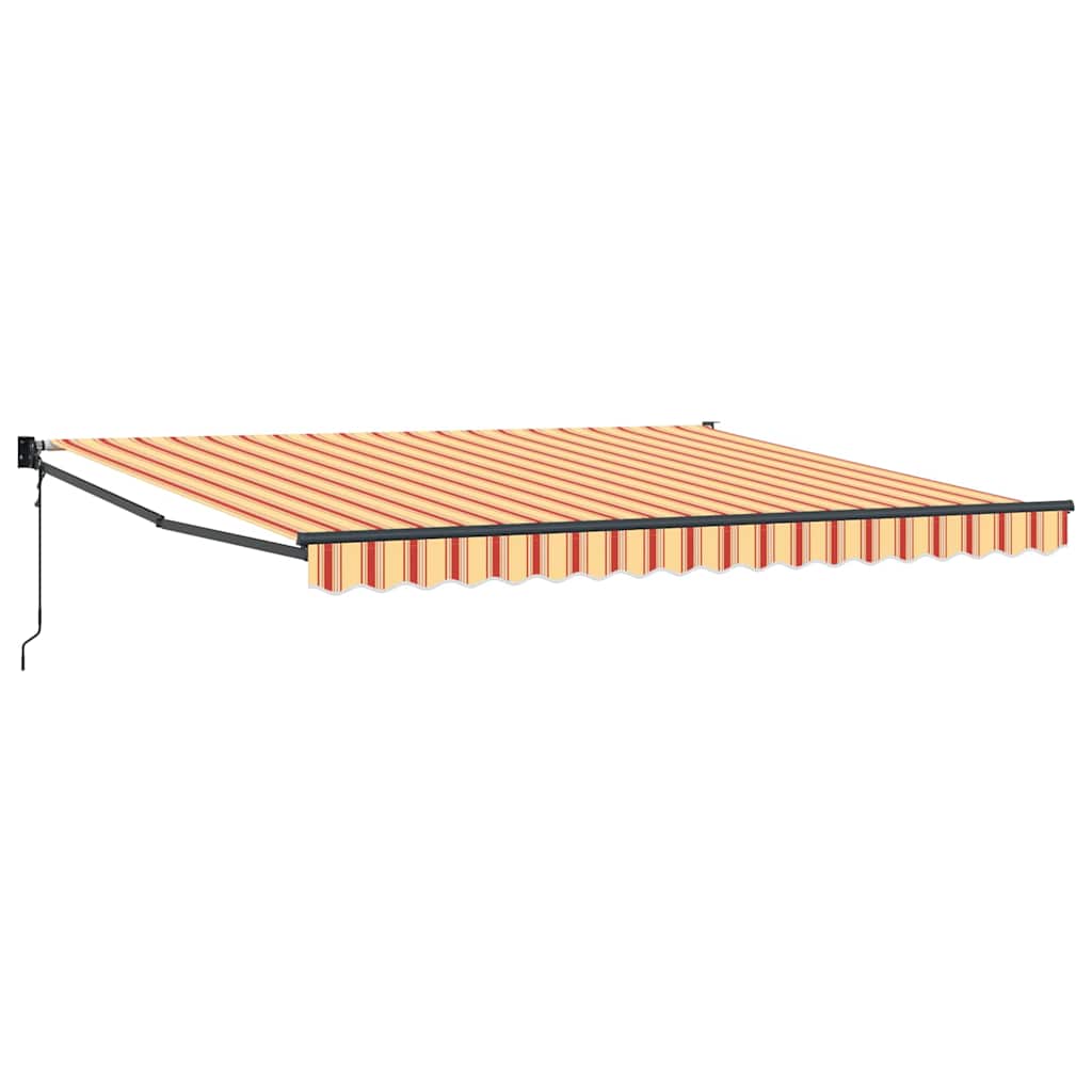 Toldo Retráctil Amarillo Y Naranja 400 X 300 Cm_0