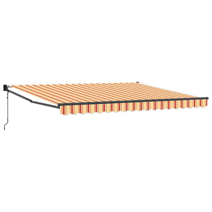 Toldo Retráctil Amarillo Y Naranja 400 X 300 Cm_0