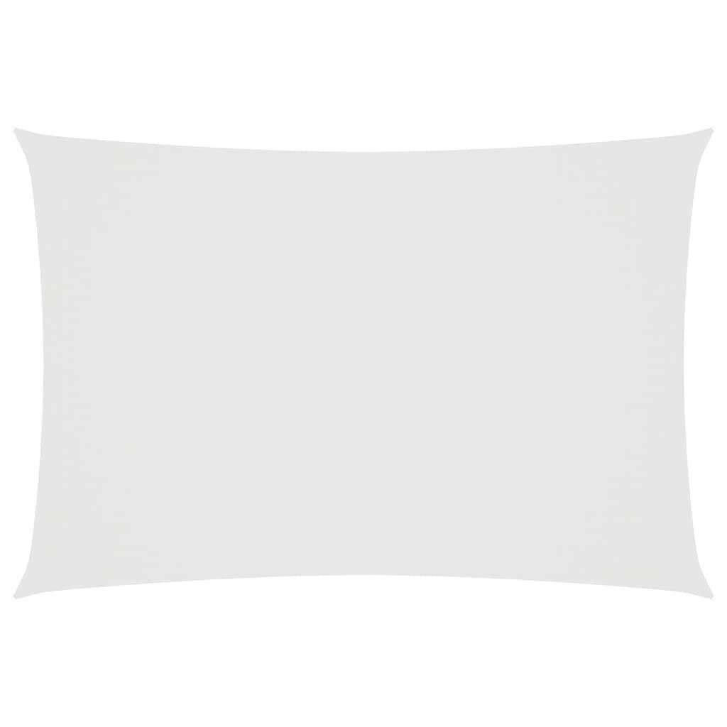 Vidaxl Toldo De Vela Rectangular Tela Oxford Blanco 2,5x4,5 M_0