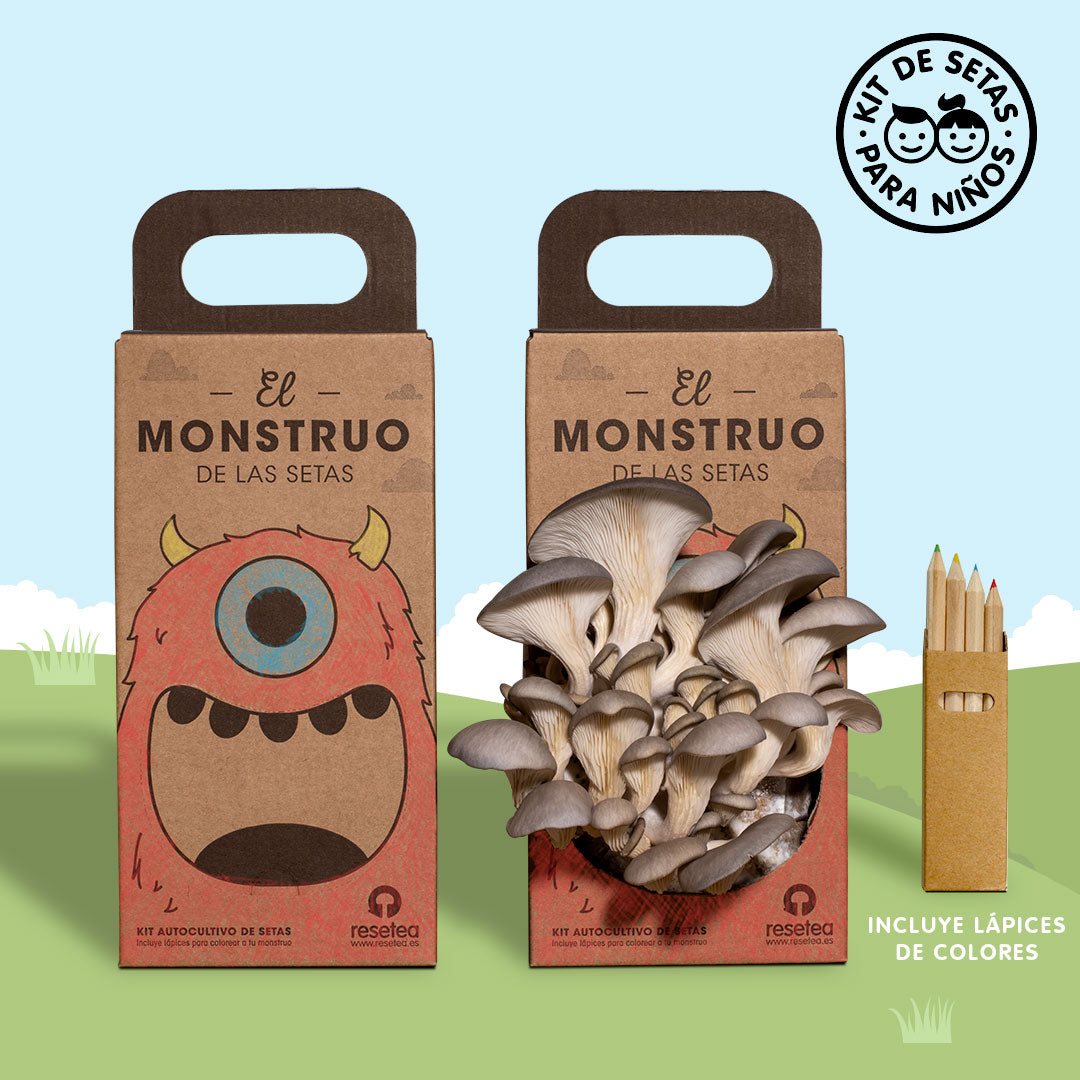 Kit De Setas Para Niños El Monstruo De Las Setas | Stem Montessori | Regalo Educativo Original | Resetea_1