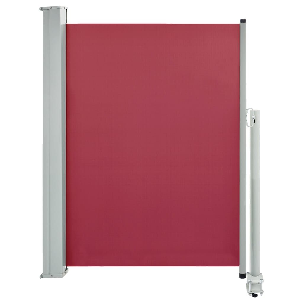 Vidaxl Toldo Lateral Retráctil De Jardín O Terraza Rojo 100x300 Cm_0