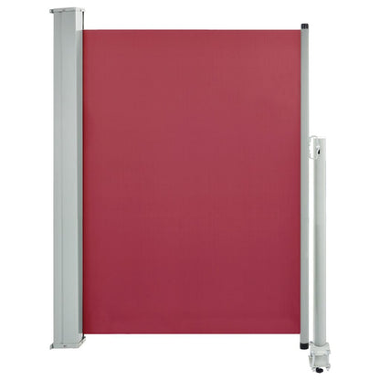 Vidaxl Toldo Lateral Retráctil De Jardín O Terraza Rojo 100x300 Cm_0
