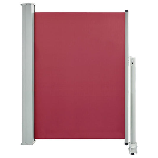 Vidaxl Toldo Lateral Retráctil De Jardín O Terraza Rojo 100x300 Cm_0