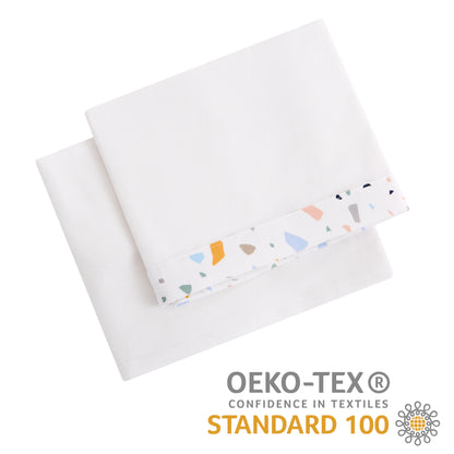Juego De Sábanas Para Cuna 60x120 Cm, Algodón 100%, Certificado Oeko-tex®, Bajera Y Encimera Textil (zenith Granite)_3