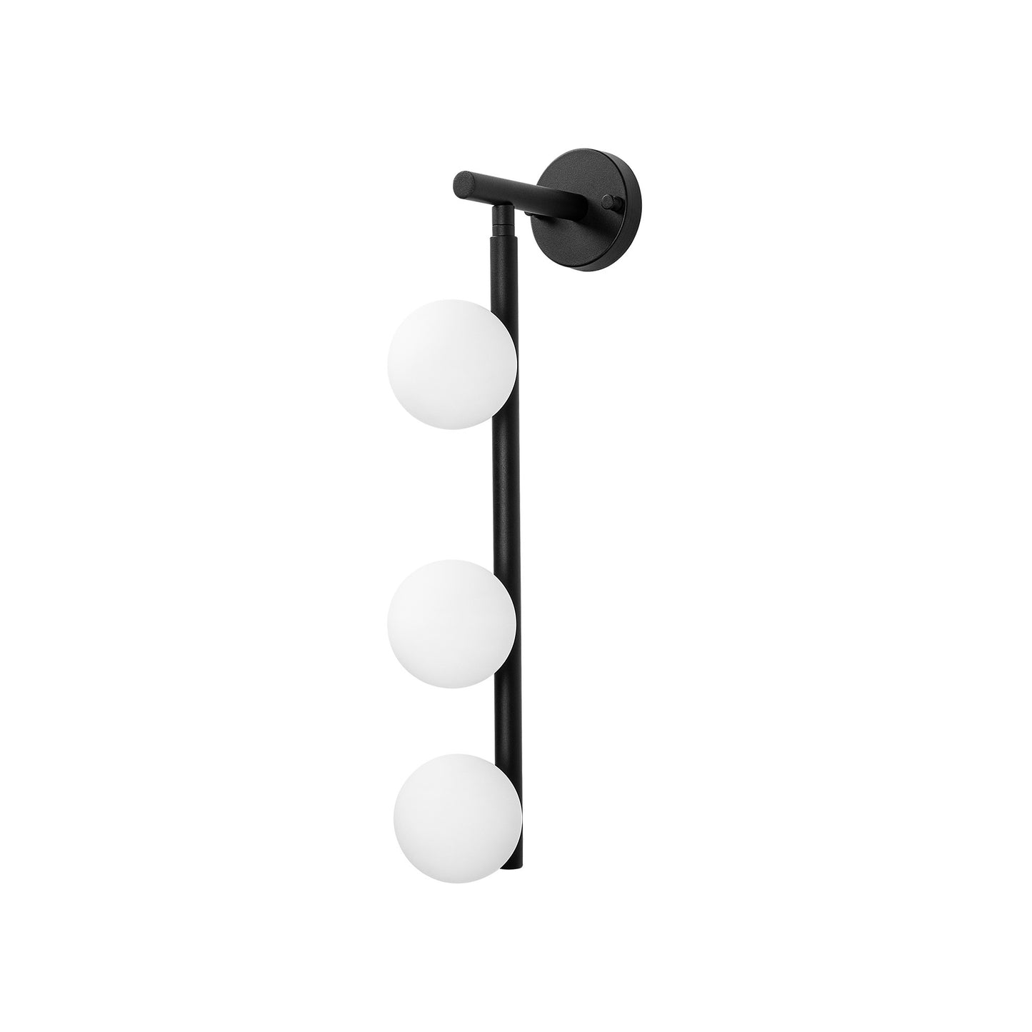 Aplique De Pared, Metal , Negro, 10x24x59, Casquillo 3 X G9 Max 10 W_0
