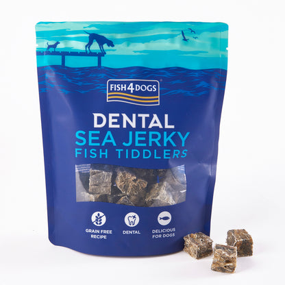 Fish4dogs Snack Dental Natural – Sea Jerky Fish Tiddlers 115 G (pack De 10)
