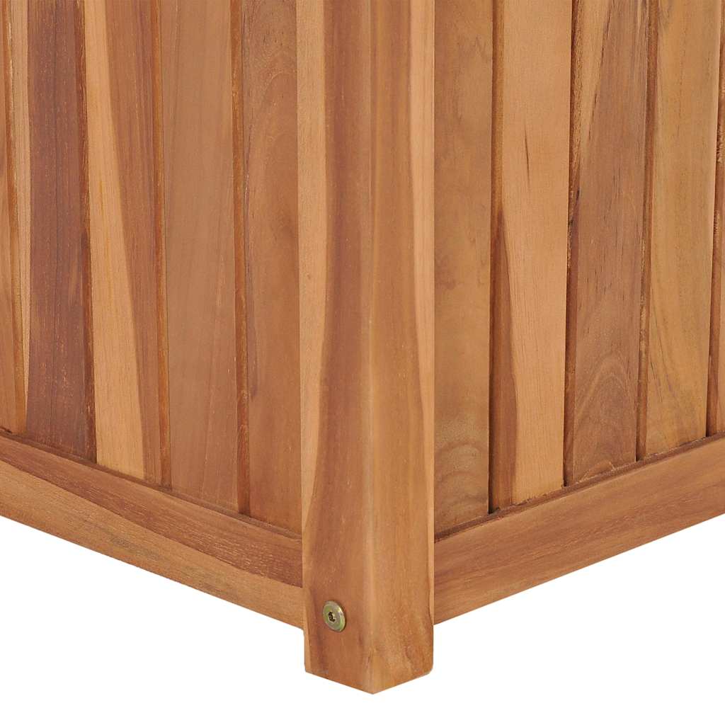 Arriate Elevado Madera Maciza De Teca 50x50x50 Cm_4