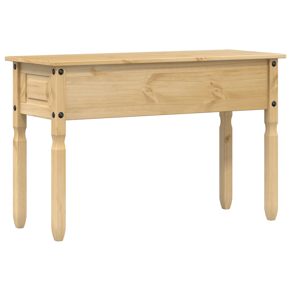 Mesa Consola Corona Madera Maciza De Pino 115x46x73 Cm_4