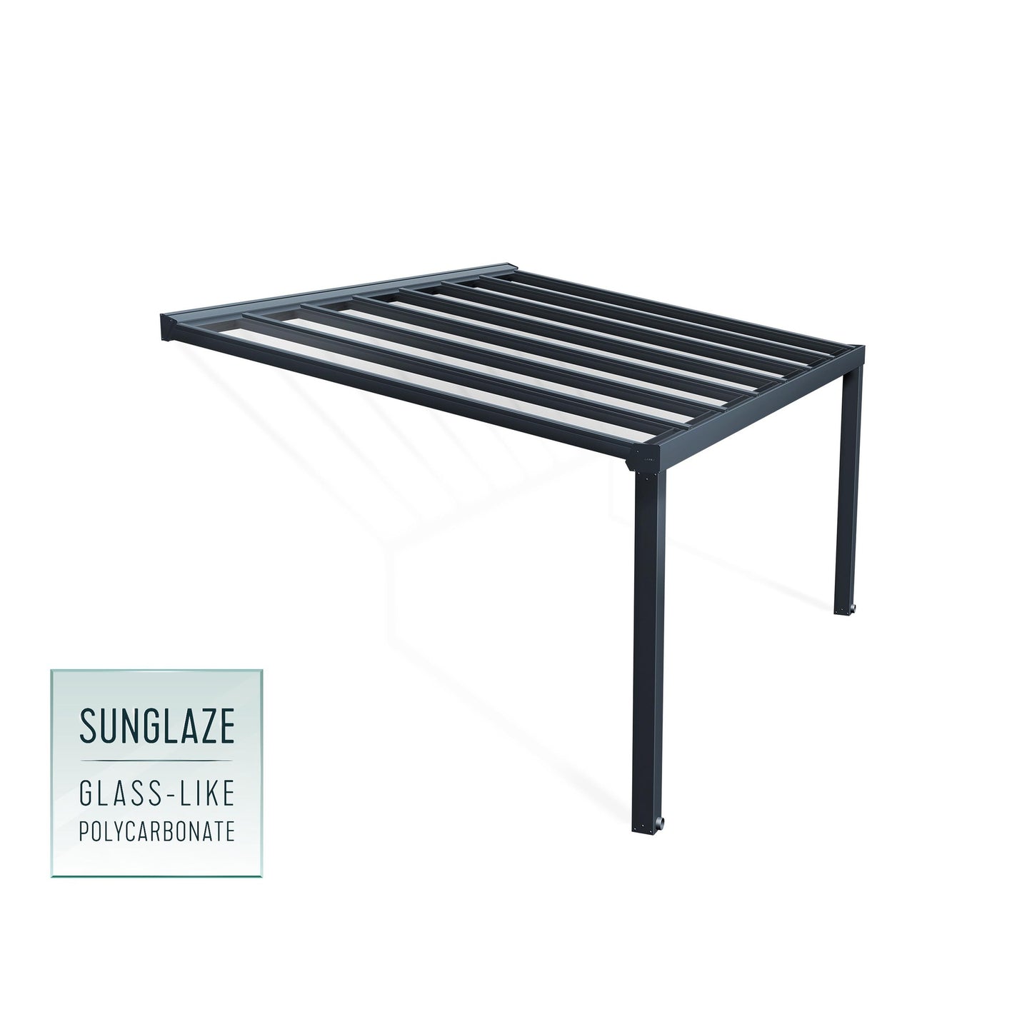 Pérgola adosada Stockholm 342x515 cm