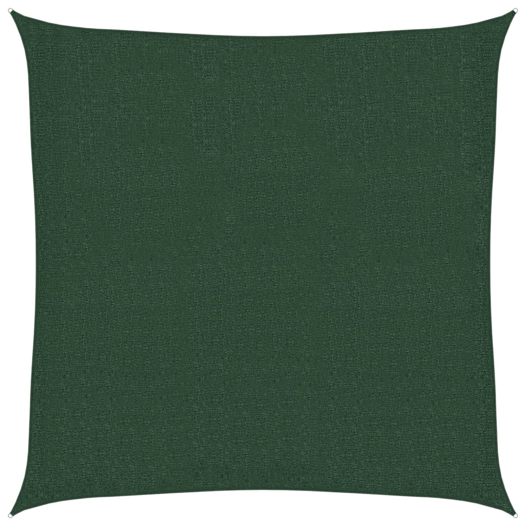 Toldo De Vela Hdpe Verde Oscuro 160 G/m² 3,6x3,6 M_0