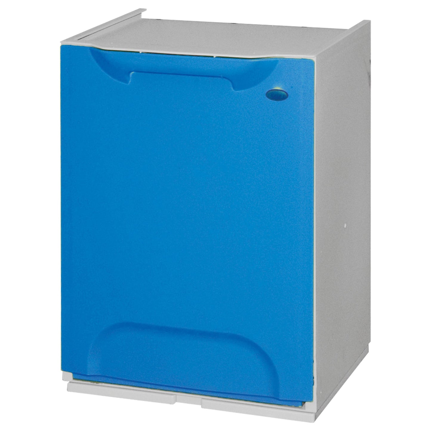 Papelera Reciclaje En Polipropileno Color Azul, Con Depósito 20 L En El Interior_0