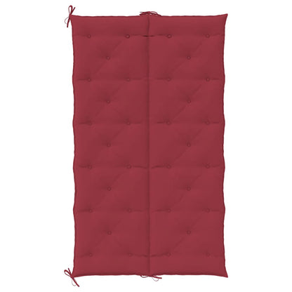 Vidaxl Cojín De Banco De Jardín Tela Oxford Rojo Tinto 180x(50+50)x7cm_4