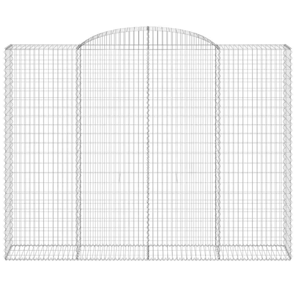 Cestas De Gaviones 4 Uds Forma De Arco Hierro 300x50x220/240 Cm_3