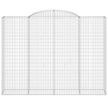 Cestas De Gaviones 4 Uds Forma De Arco Hierro 300x50x220/240 Cm_3