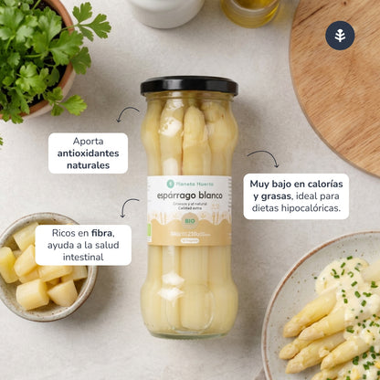 Espárrago blanco grueso ECO Planeta Huerto 340 g