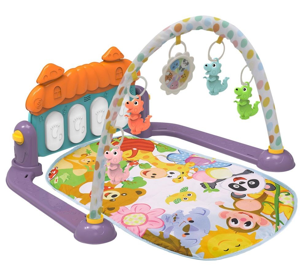 Manta De Actividades Con Piano Zoo Party Purple_0
