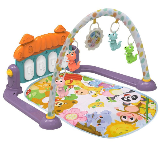 Manta De Actividades Con Piano Zoo Party Purple_0