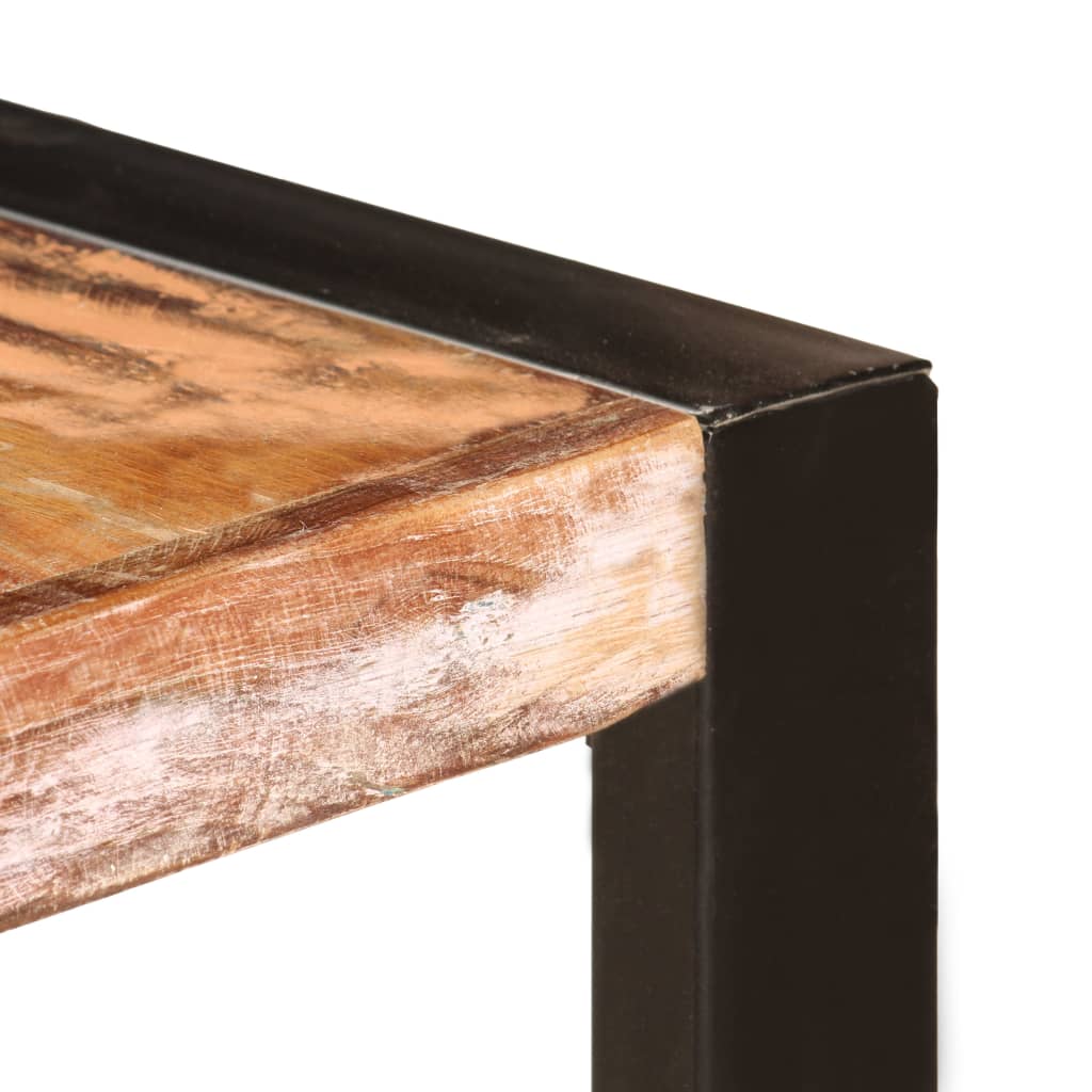Mesa De Comedor De Madera Maciza Reciclada 200x100x75 Cm_2