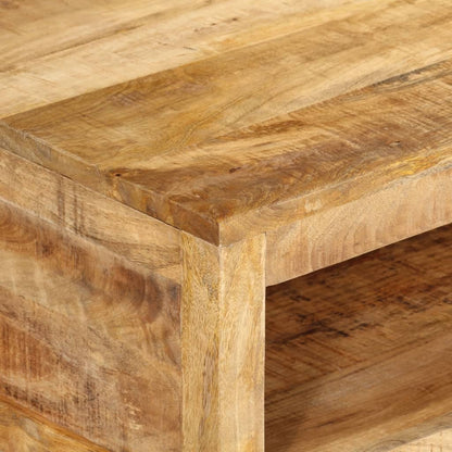 Mesa De Centro De Madera Maciza Mango 80x55x30 Cm_2
