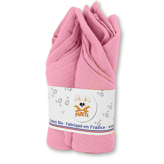 Pañales De Algodón Bio Rosa_0
