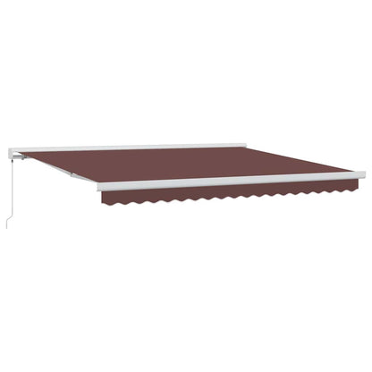 Toldo Retráctil Manual Marrón 400x300 Cm_0