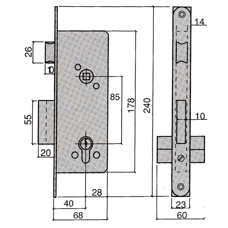 Cerradura Ucem 5255-hl/50_1