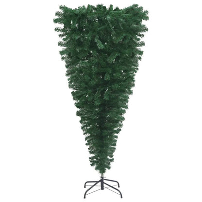 Vidaxl Árbol De Navidad Artificial Invertido Con Leds Y Bolas 150 Cm_3