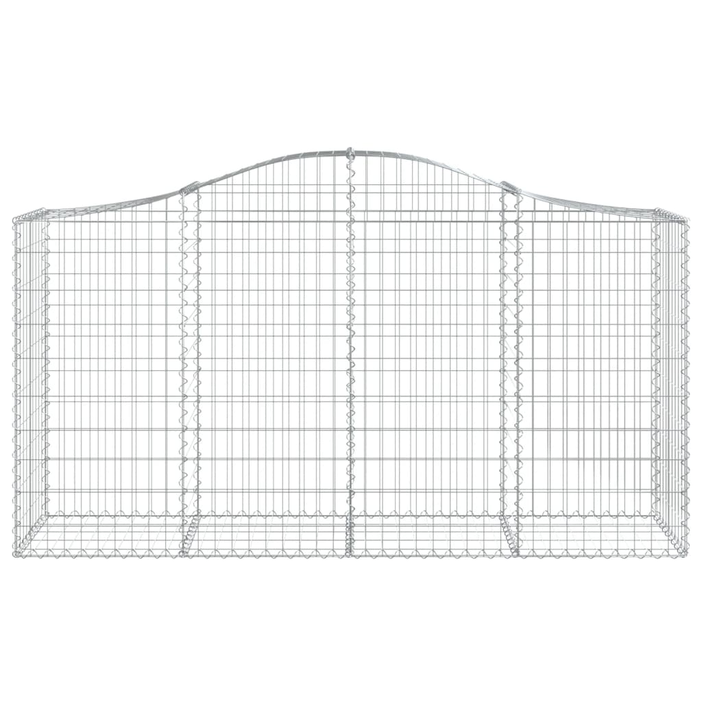Cestas De Gaviones 6 Uds Forma De Arco Hierro 200x50x100/120 Cm_3