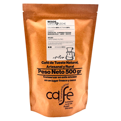 Cafe Sin Intermediarios Café Colombia Besos Molido Filtro 500 G_0