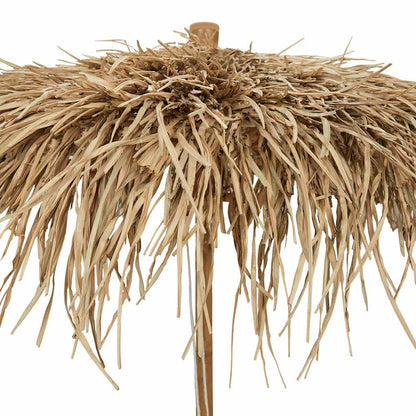 Sombrilla Tiki Con Dosel De Hojas De Plátano De 180 Cm De Bambú_5