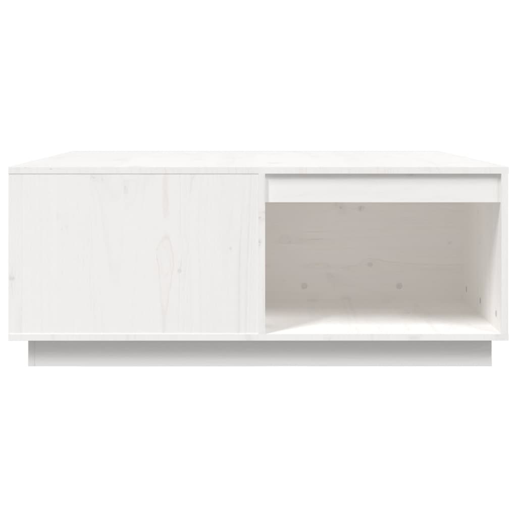 Mesa De Centro Madera Maciza De Pino Blanco 100x101x40,5 Cm_4