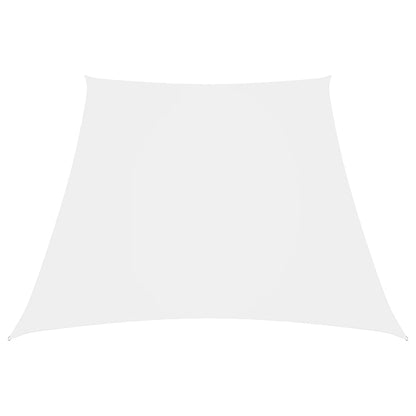 Vidaxl Toldo De Vela Trapezoidal De Tela Oxford Blanco 3/5x4 M_0